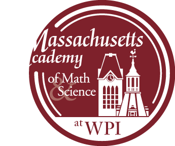 马萨诸塞州Academy of Math & WPI标志的科学