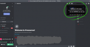 Discord window showing a stream preview in the top right corner.