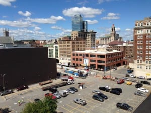 Another view of Worcester from our windows. 