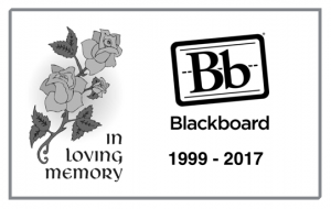 in loving memory - blackboard