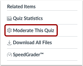moderate this quiz