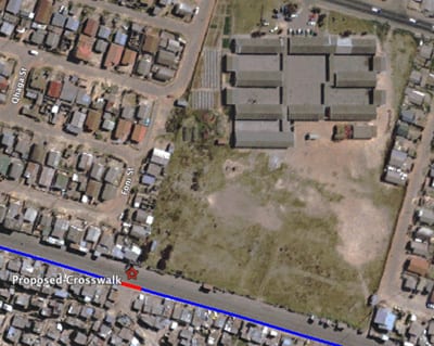 Figure 9: Location of proposed crosswalk