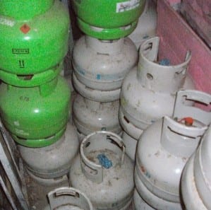 Figure 2: Gas Tanks in the Only Store in C Section that Sells Gas