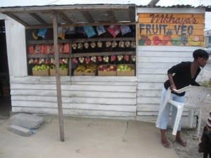 Fruit and Vegetable Stand in Monwabisi Park