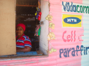Female spaza shop owner