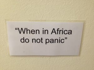 When in Africa...Don't Panic