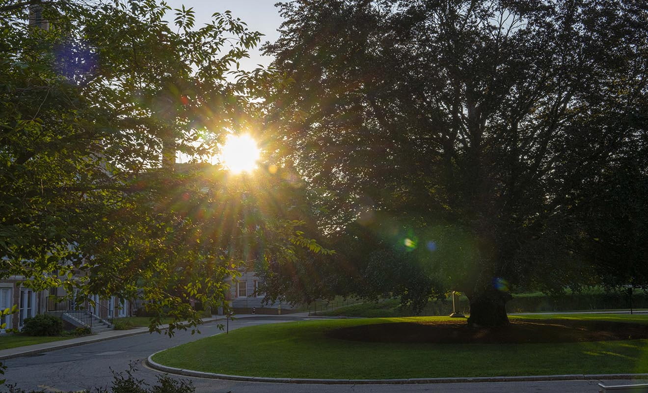 Sunrise on WPI campus