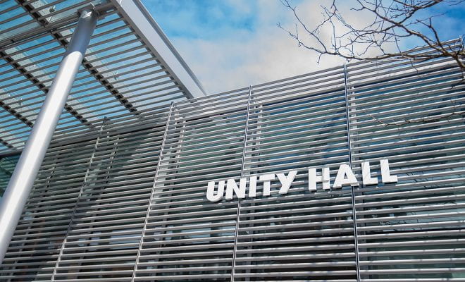 exterior of Unity Hall