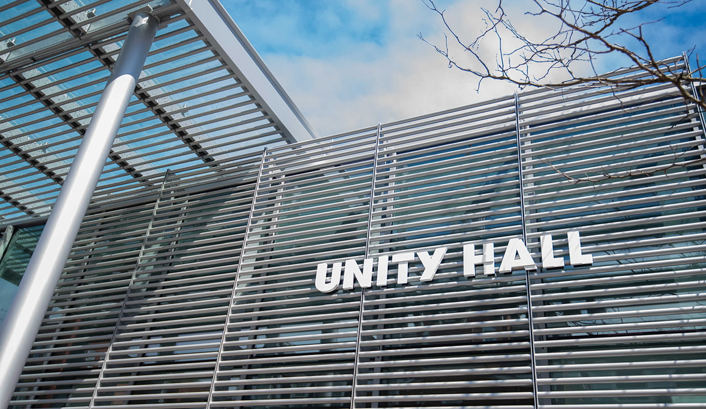 exterior of Unity Hall
