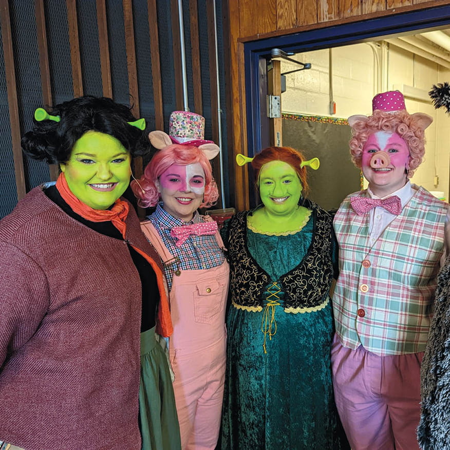 A production of Shrek at the Needham Community Theater