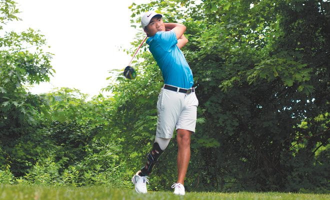 Adaptive golfer Doug Shirakura