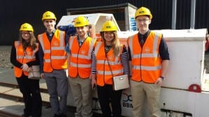 The Crossrail Team at the Tunneling and Underground Construction Academy. From left to right: Steph, Josh, Jordan, Lizzy, Sean.