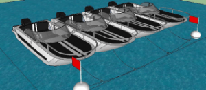 Sketch of proposed rafting mooring buoy